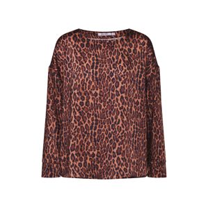 NA-KD Blúz 'leopard blouse'  barna / fekete
