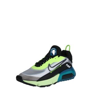 Nike Sportswear Rövid szárú edzőcipők 'Air Max 2090'  fekete / szürke / neonsárga