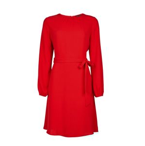 Dorothy Perkins Ruha 'RED PLEAT NECK FIT & FLARE'  piros