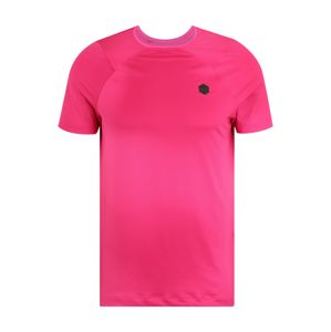 UNDER ARMOUR Sport-Shirt 'HG Rush Fitted'  fekete / rózsaszín