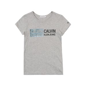 Calvin Klein Jeans Póló 'STAMP LOGO SLIM FIT'  szürke