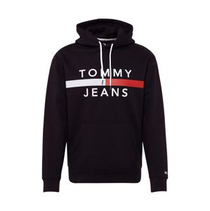 Tommy Jeans Tréning póló 'TJM REFLECTIVE FLAG HOODIE'  fekete