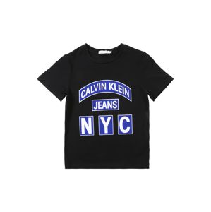 Calvin Klein Jeans Póló  kék / fekete / fehér
