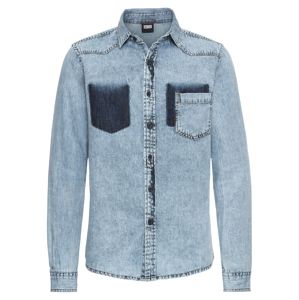 Urban Classics Ing 'Denim Pocket Shirt'  kék farmer