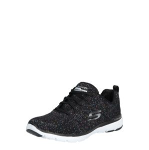 SKECHERS Rövid szárú edzőcipők 'FLEX APPEAL 3.0'  vegyes színek / fekete / fehér
