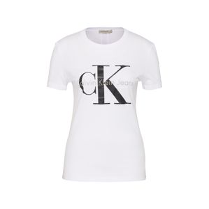 Calvin Klein Jeans Póló 'SHRUNKEN'  fekete / fehér