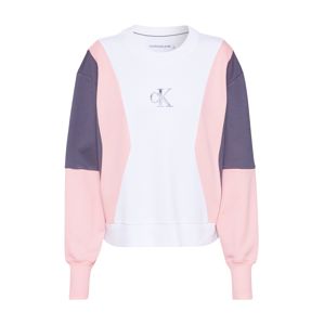Calvin Klein Jeans Sweatshirt  fehér / rózsaszín / szürke