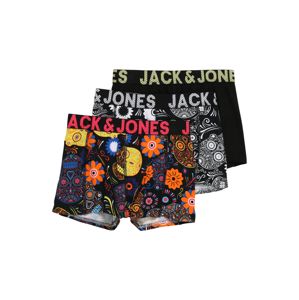 Jack & Jones Junior Alsónadrág 'SUGAR SKULL'  narancs / fekete / fehér