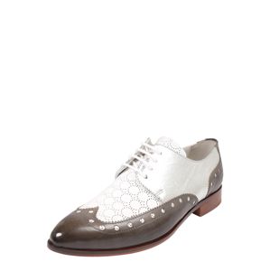 MELVIN & HAMILTON Fűzős cipő 'Jessy 38'  barna / ezüst / fehér