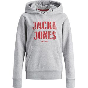 Jack & Jones Junior Tréning póló  szürke melír / piros