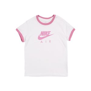 Nike Sportswear Póló 'AIR LOGO RINGER'  rózsaszín / fehér