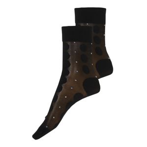 Swedish Stockings Zokni 'Viola Dot Socks Black'  fekete