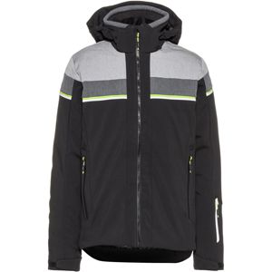 CMP Kültéri kabátok  fekete / világosszürke / szürke melír / neonzöld