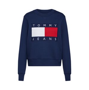 Tommy Jeans Tréning póló 'FLAG CREW'  tengerészkék / piros / fehér