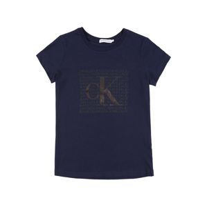 Calvin Klein Jeans Póló 'IRIDESCENT LOGO SS T-SHIRT'  sötétkék