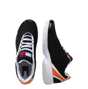 Tommy Jeans Rövid szárú edzőcipők 'HERITAGE'  fehér / narancs / fekete