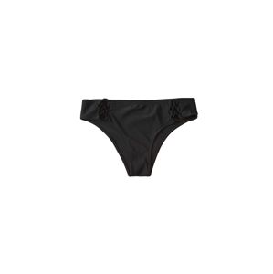 Abercrombie & Fitch Bikini nadrágok 'SB19-LATTICE HIPSTER CHEEKY'  fekete
