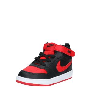 Nike Sportswear Sportcipő 'Court Borough Mid 2'  fehér / fekete / piros