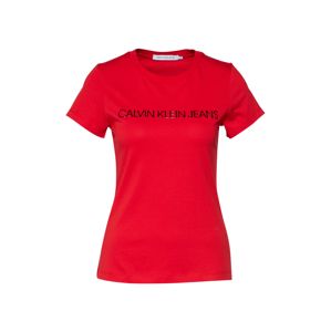 Calvin Klein Jeans Póló 'INSTITUTIONAL LOGO'  piros