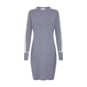 Calvin Klein Estélyi ruhák 'LS KNITTED SWEATER DRESS'  szürke