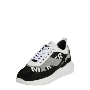 Mercer Amsterdam Rövid szárú edzőcipők  fekete / fehér / szürke