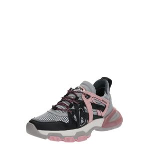 BRONX Rövid szárú edzőcipők 'seventy-street'  szürke / rózsaszín / fekete