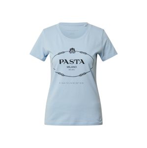 EINSTEIN & NEWTON Póló 'Pasta T-Shirt'  fekete / világoskék
