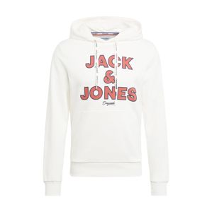 JACK & JONES Tréning póló  piros / fehér